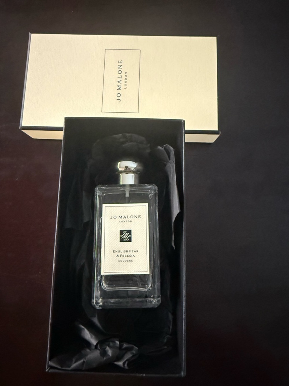Jo Malone Cream and Black Branded Gift Box